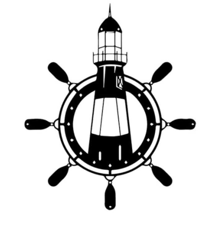 [D14.012] Lighthouse - metal wall decoration 600 x 500 mm