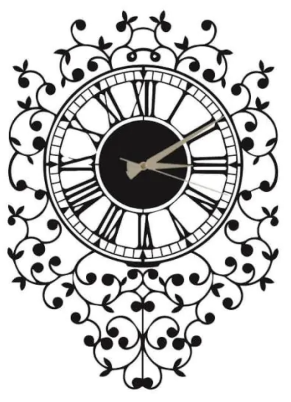 [D14.106] Metal wall clock TISSUE 500x700x2 mm