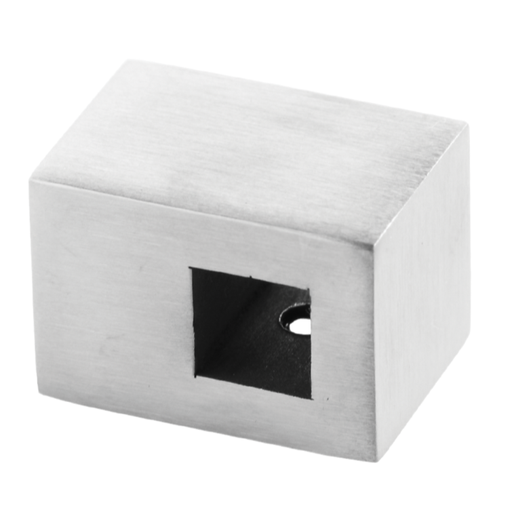 [i02.0512.4XS] Rod crossbar holder 12x12mm a22xb22mm, AISI 304