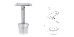 Handrail fitting - adjustable h80 D42,4 x 2mm AISI 304