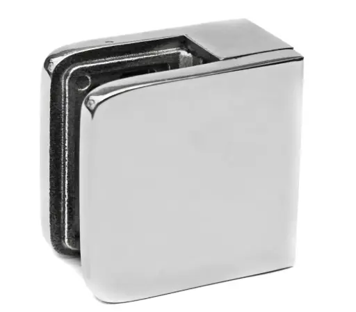 [i01.45K1.4XP] Glass clamp 45x45x26mm AISI 304 polished