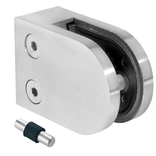 [i01.50D1.4XS] Cтеклодержатель 50x40x26mm AISI 304, шлифованный