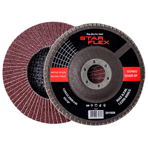 [TLS1252240] Flap Disc 125x22 P40, steel