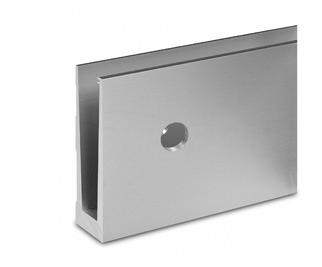 [i04.1248.AXR] Alumīnija profils ar sāna stiprinājumu - 1m, virsma - anodēta