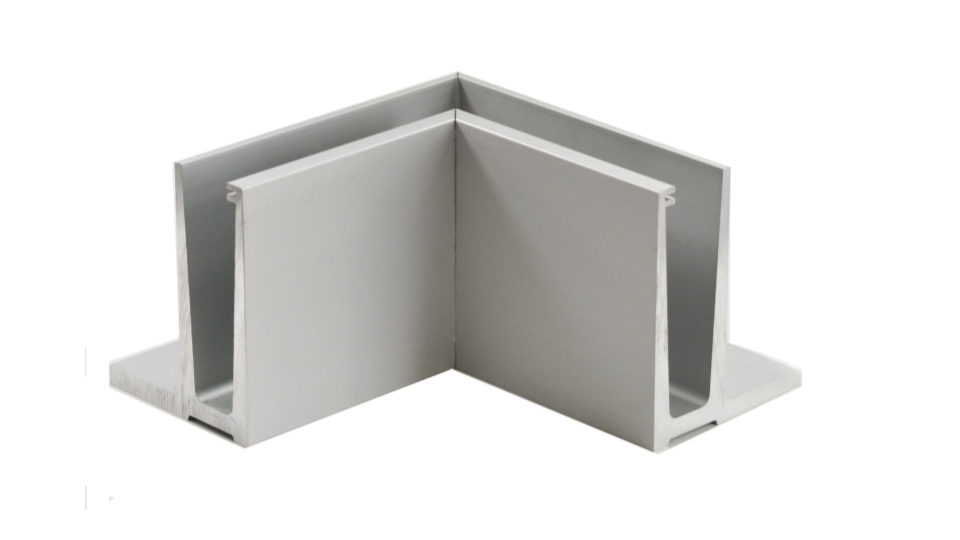 [i04.0220.AXR] Corner profile, internal - 220x125mm, for t12 - 21,52mm glass, surface - anodized
