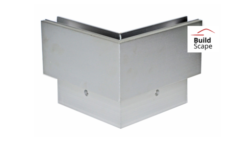 [i04.2495.AXR] Corner profile, external - 245x195mm, for t12 - 21,52mm glass, anodised