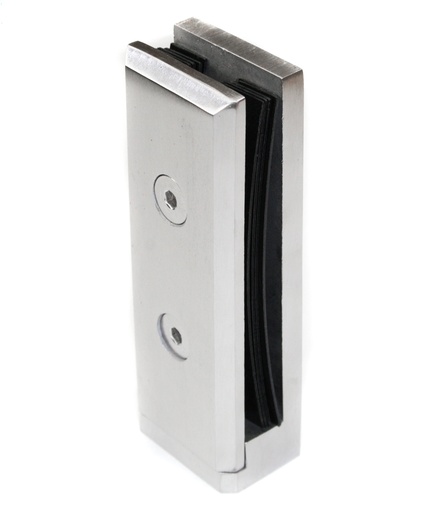 [i04.1435.4XS] Glass holder h143x50mm M8, for t8 - 13,52mm glass, AISI 304, Satin