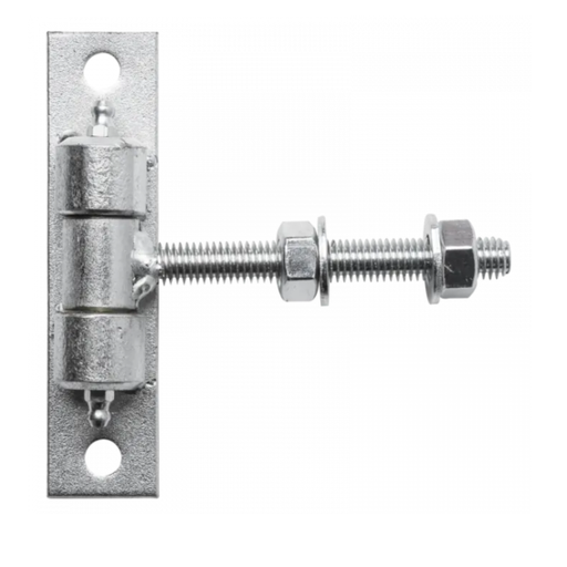 [61.067]  Adjustible hinge M12, d26mm with plate 130x30mm