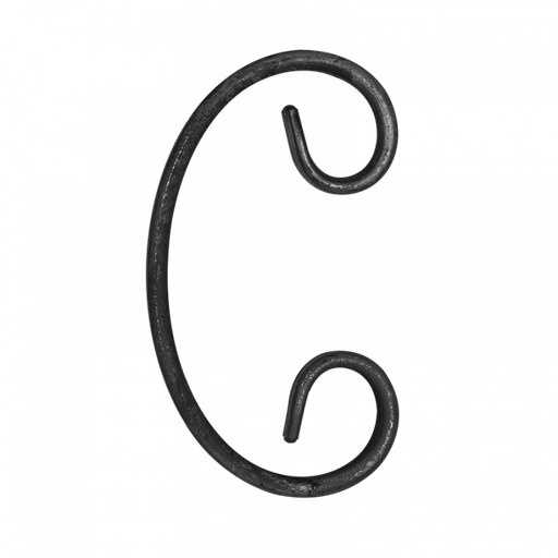 [K10.091] C formas Velmējums 12x6 mm H80 x L50 mm