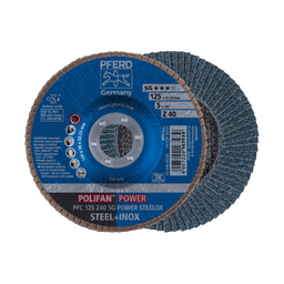 [PF.67744125] PFERD Flap Disc 125x22mm P40 ( inox &amp; steel )