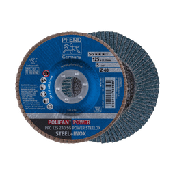 [PF.67744125] PFERD Flap Disc 125x22mm P40, inox &amp; steel