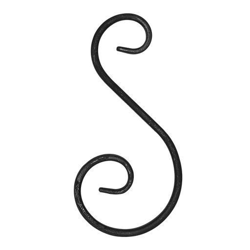 [K10.102] S decorativo elemento 12x6 mm H260 x L115 mm