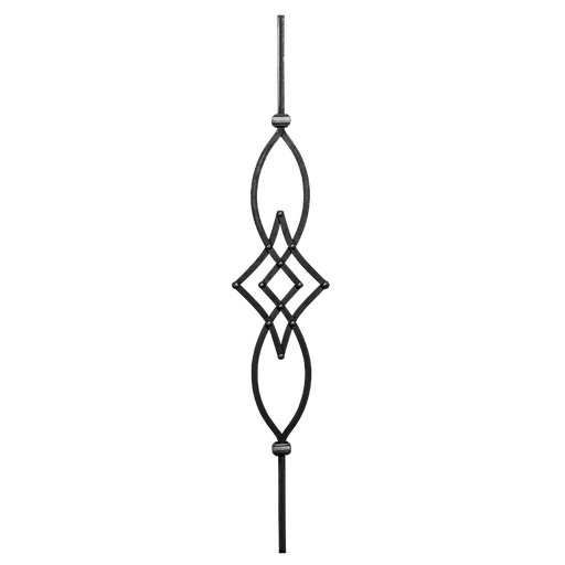 [K22.103] Кованая балясина 12x12 mm H950 x L185 mm