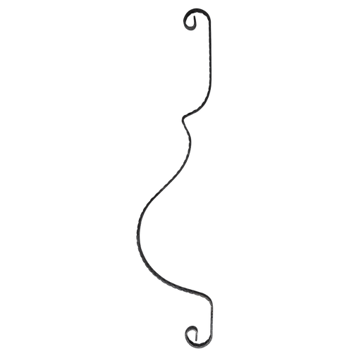 [K20.130] Izliekts Statnis 30x5 mm H800 x L170 mm
