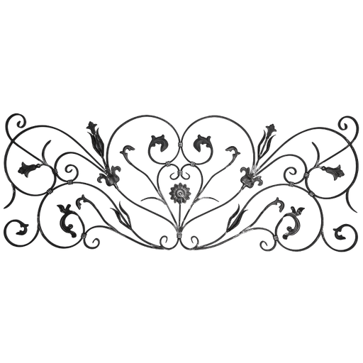[K13.198] Forged rosette 16x8 mm H600 x L1580 mm