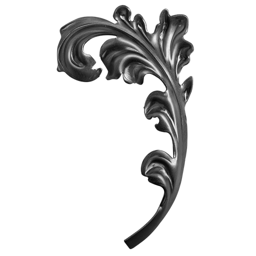 [K51.125] Dekoratīvā lapiņa ( kreisā ) H230 mm x L135 mm x 2 mm