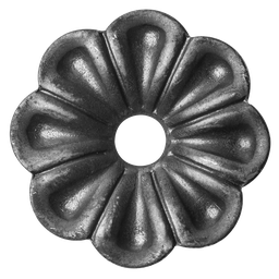 [K50.014] Dekoratīvā Puķe D60 x 3 mm, caurums D10 mm