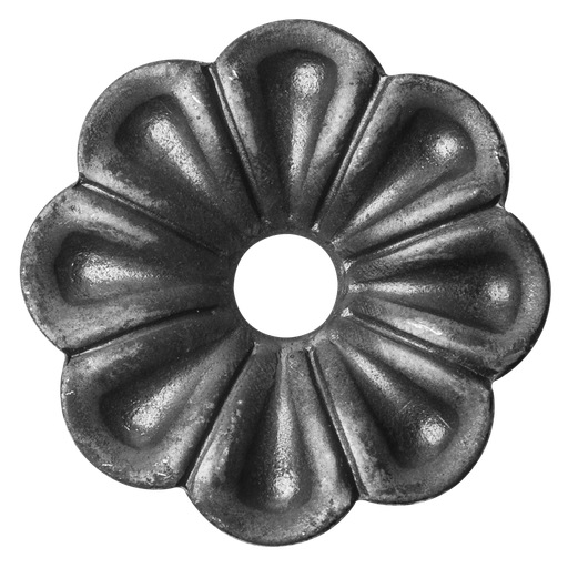 [50.014] Decorative steel flower D60 x 3 mm hole D10 mm