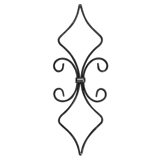 [K13.060] Forged rosette 9,5x5 mm H410 x L165 mm