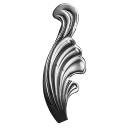 [K51.061] Dekoratīvā Lapiņa H110 x L40 x 2.5 mm ( kreisā )