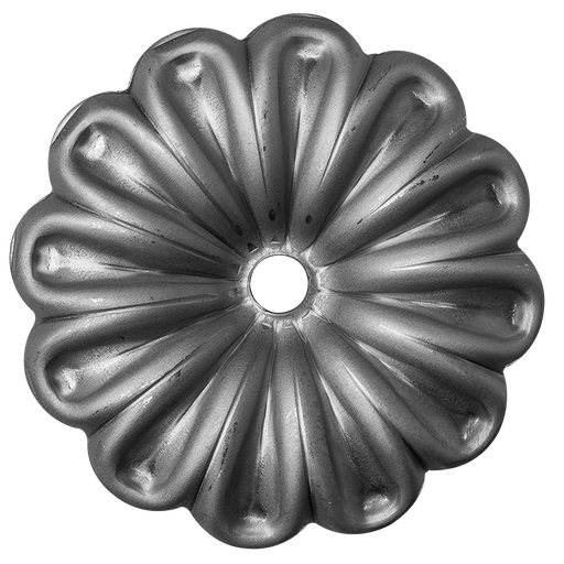 [K50.011] Decorative steel flower D97 x 2 mm hole D12 mm