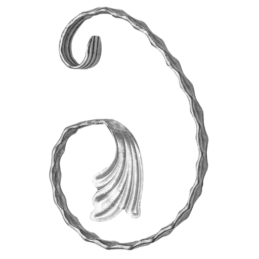 [K10.242] C decorativo elemento 12x6 mm H190 x L140 mm