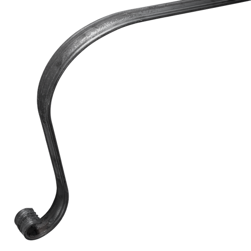 [K30.002.02] Forged steel handrail ending 50x14 mm H680 mm