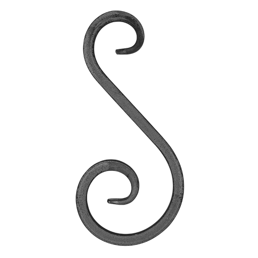 [K10.312] S formas Velmējums 12x12 mm H260 x L120 mm