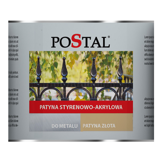 [70.121] Styrene-acrylic patina, GOLD 0,23l