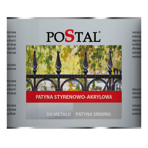 [70.122] Styrene-acrylic patina, SILVER 0,23l