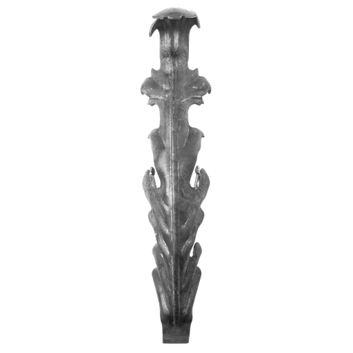 [K51.098] Decorative steel leaf H280 x L50 x 2,5mm