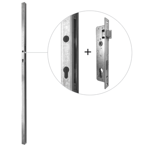 [63.250] Профиль 40x40 H1500mm с замком (H220/90mm)