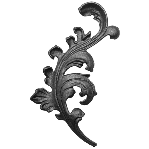 [K52.006] Decorative steel leaf 4 mm H270 x L110 mm ( Right )
