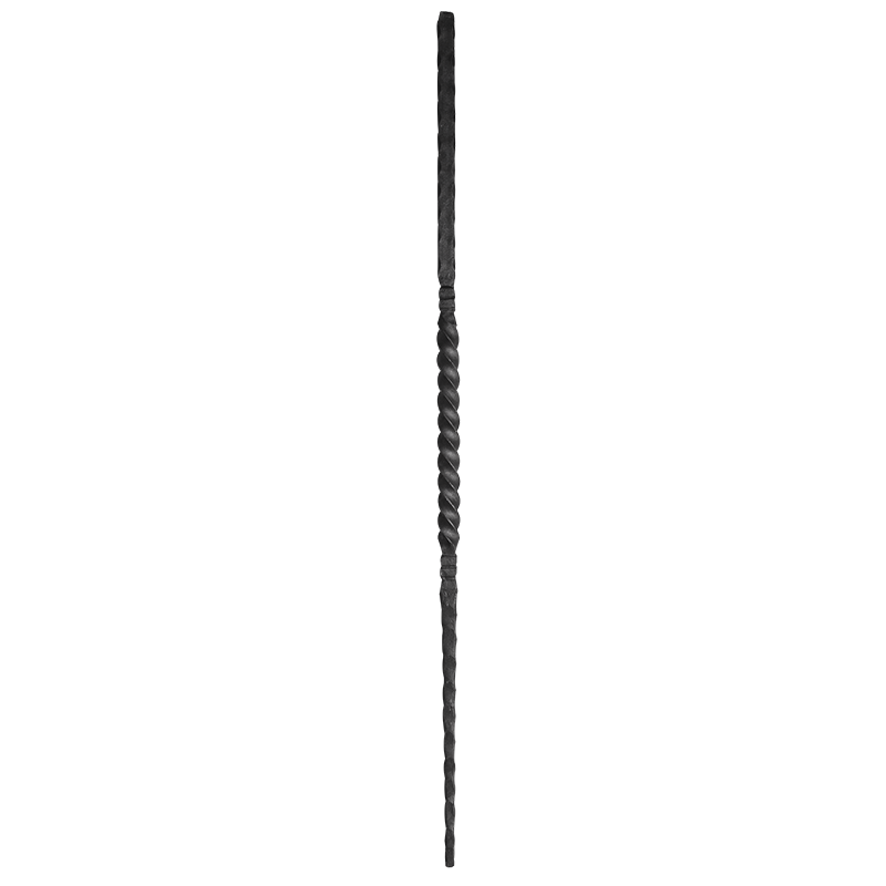 [K24.255] Forged Steel Baluster 25x25 mm H1200 x L34 mm
