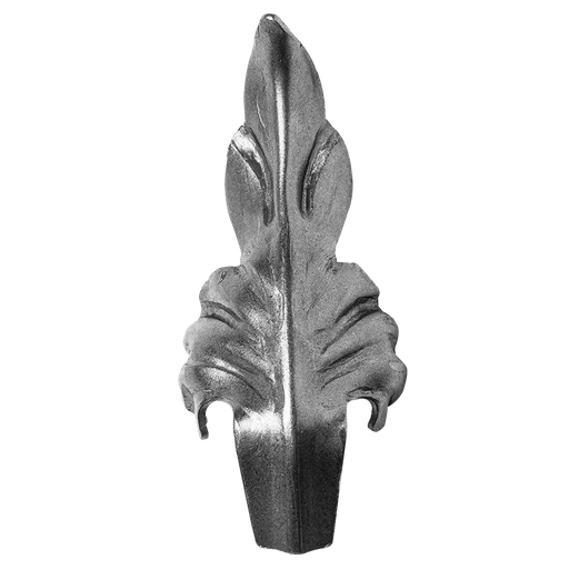 [K51.102] Decorative steel leaf 3 mm H165 x L60 mm