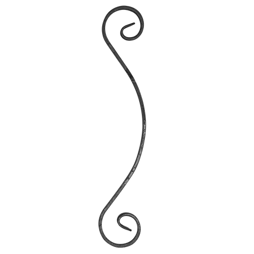 [K10.130] S formas Velmējums 12x6 mm H460 x L80 mm