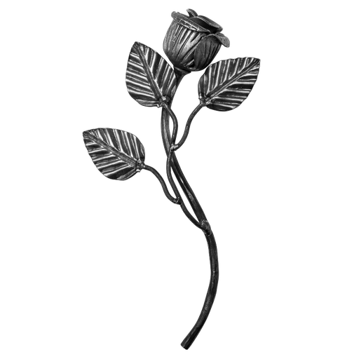 [K50.102] Decorative steel flower H240 x L140 mm