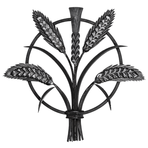 [K13.253] Forged rosette 12x12 mm H545 x L385 mm