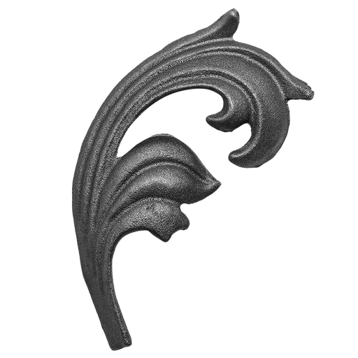 [K52.010] Dekoratīvā Lapiņa ( labā ) 4 mm H140 x L65 mm 
