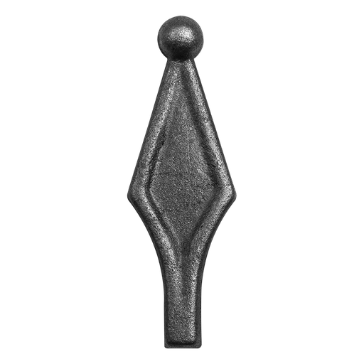 [K40.151] Forged steel arrowhead 12x12mm, H120 x L35 mm
