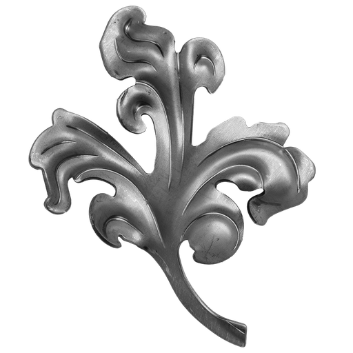 [K51.127] Decorative steel leaf 2 mm H164 x L130 mm ( left )