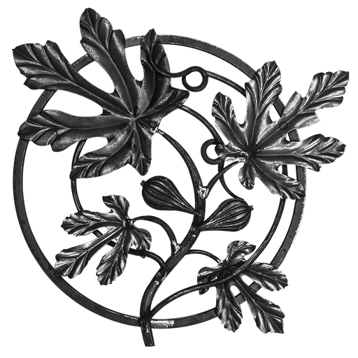 [K13.248] Forged rosette 12x12 mm H460 x L385 mm