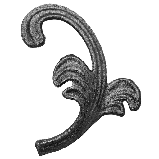 [K52.003] Decorative steel leaf 4 mm H280 x 155 mm ( left )