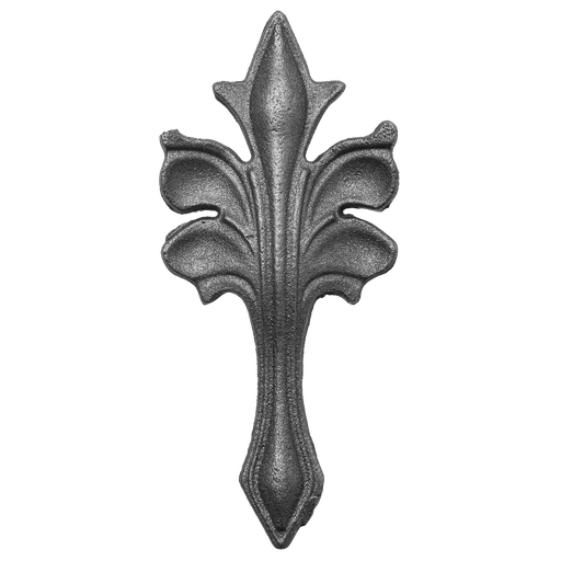 [K52.030] Decorative steel leaf 4 mm H170 x L75 mm