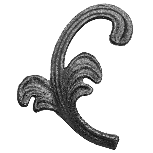 [K52.004] Decorative leaf 4 mm H280 x L155 mm ( right )