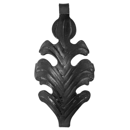 [K51.103] Decorative steel leaf 2,5 mm H150 x L75 mm